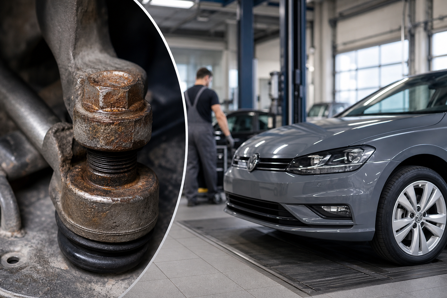 Rostende Lenkungsschraube: Warum fast eine Million VW-Fahrer jetzt in die Werkstatt müssen